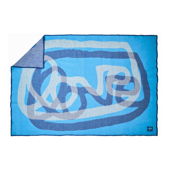NWT Alexandra Grant grantLOVE x Faribault Mill LOVE Throw Blanket - Blue, 2023 - Picture 1 of 7